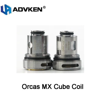 

5pcs Original Advken Orcas MX Cube Coil 0.3ohm & 0.8ohm mesh coil head for E Cigarette Orcas MX Cube Vape Pod cartridge kit