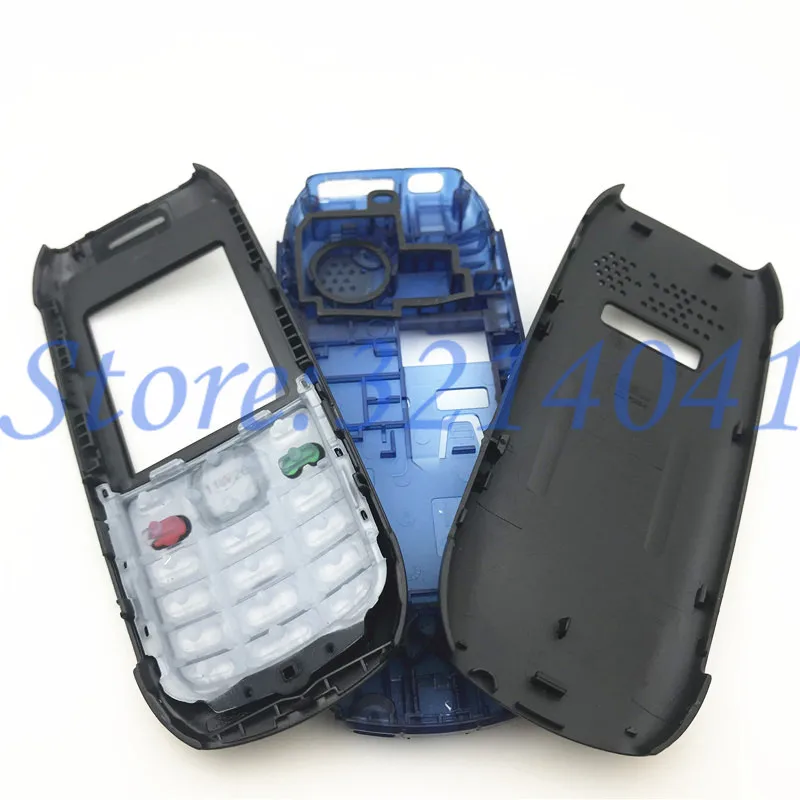 Высокое качество полный корпус для Nokia 1616 облицовочный чехол+ передняя средняя рама крышка+ задняя крышка корпуса+ английские брелки