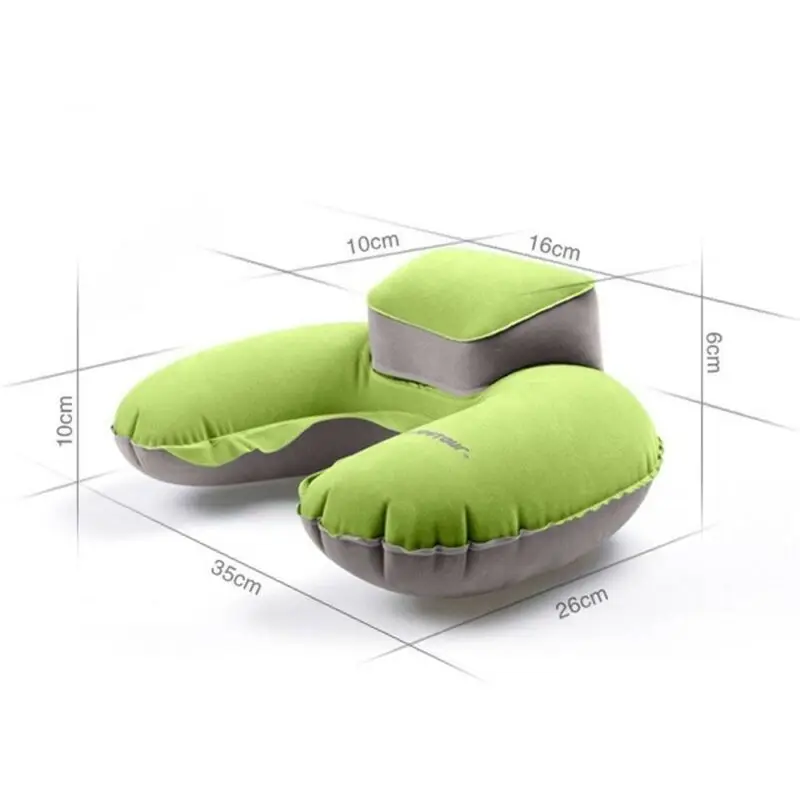 Hot Inflatable Travel Neck Pillow Soft Air U Shaped Car Head Rest Support for Travel Office Nap Head Rest Cushion Neck Pillow 3