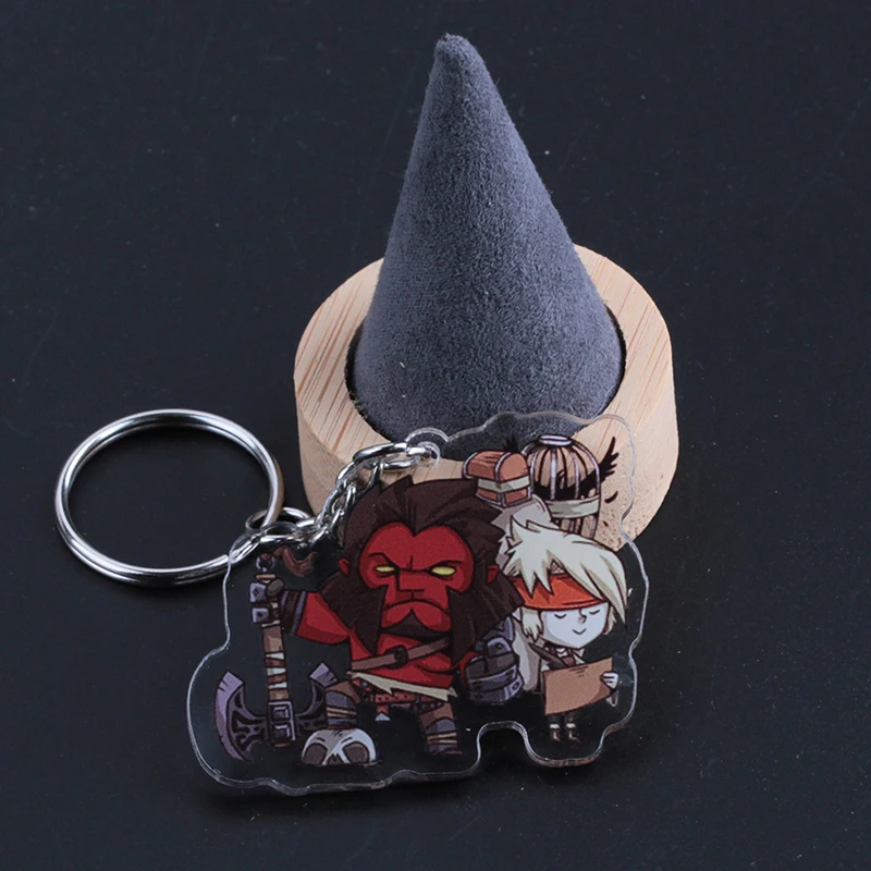 12 Игра Dota 2 акриловый брелок Dota2 мультфильм фигура кулон брелок Porte Clef ювелирные изделия - Цвет: 12