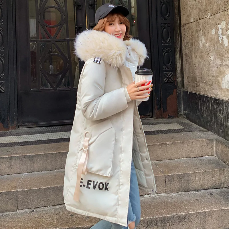 

2019 Autumn & Winter New Style down Jacket Cotton-padded Clothes Women's Dongdaemun Mid-length Cotton-padded Clothes Students Co