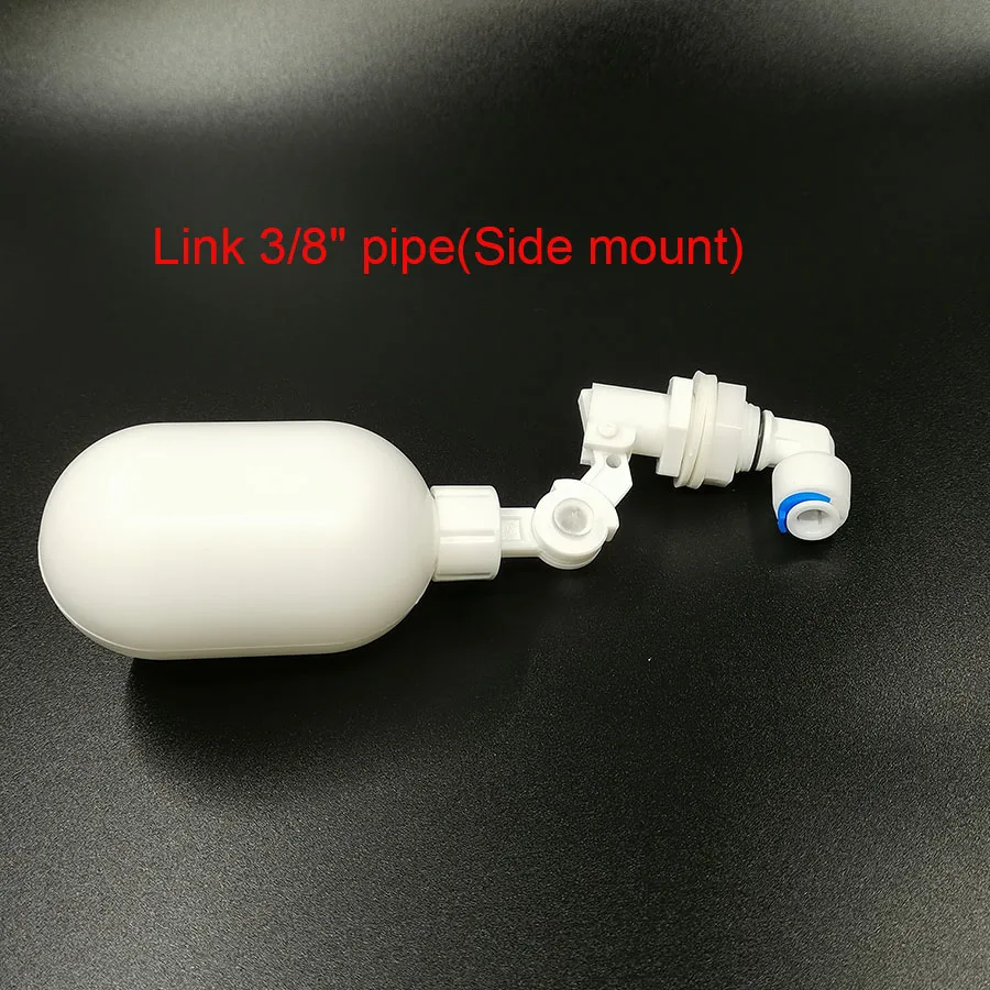 1/4" 3/8" Mini Float Valve Aquarium Fish Tank Water Dispenser Float Ball Valve Water Tank Level Control Reverse Osmosis System 