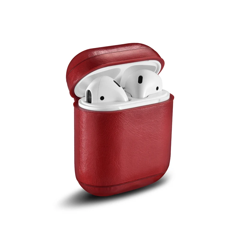 Retro Genuine Leather Headphone Case Storage Bag Cover for Apple Airpods iPhone Bluetooth Earphone Case Boxes Protective Case