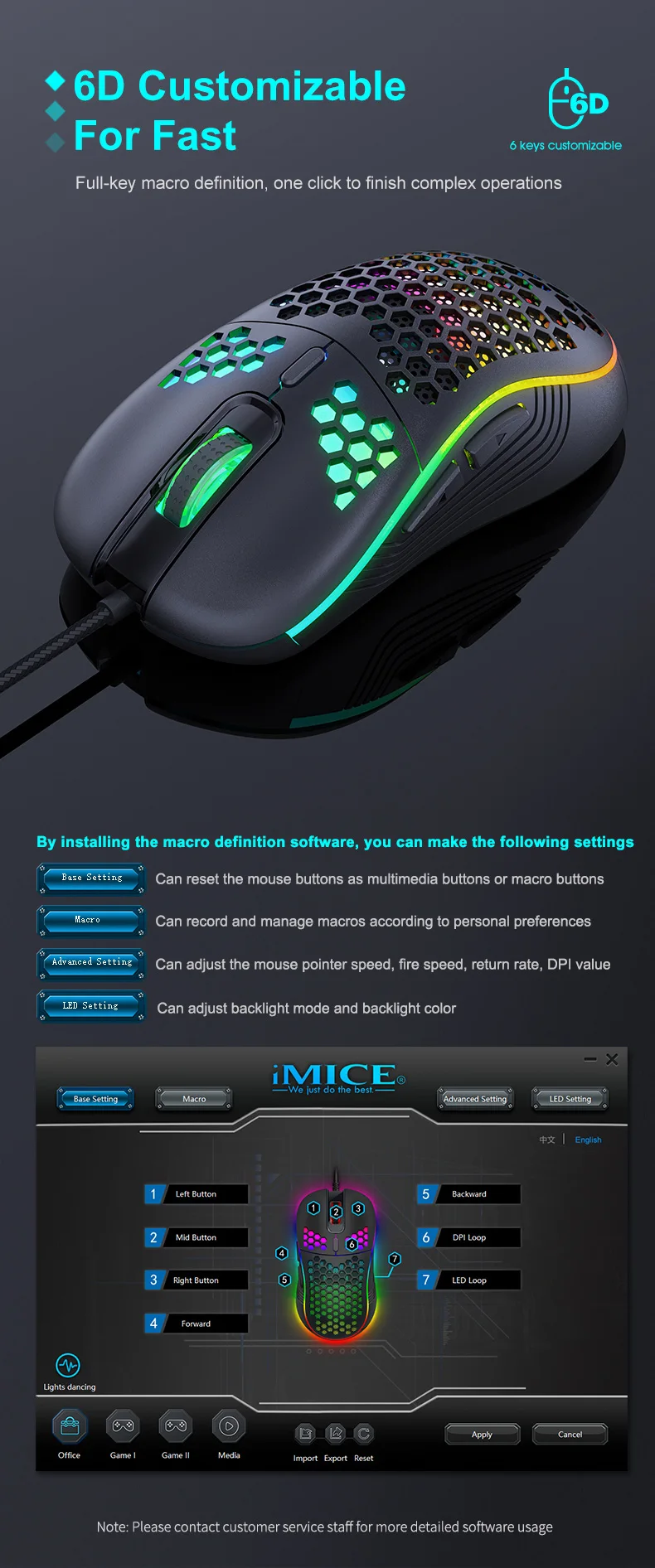 Souris Gamer Imice T98