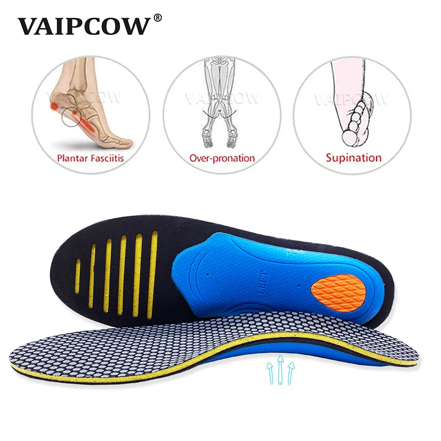 EVA Orthopedic Insoles Orthotics flat foot Health Sole Pad for Shoes insert Arch Support pad for plantar fasciitis Men Woman