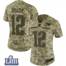 Женская Новая Англия Tom Brady Patriots Super Bowl LIII Bound Camo jersey
