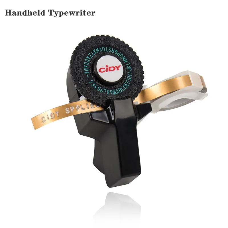 Mini Portable Printer Diy Handheld Typewriter Label Maker Refill Tape