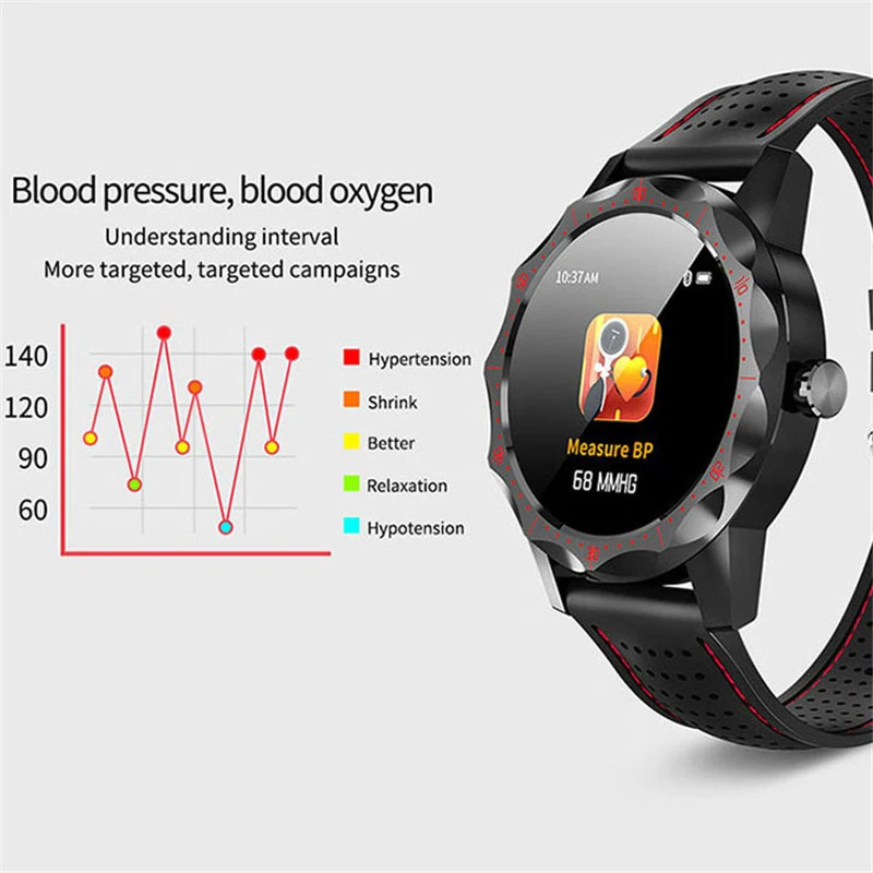 Inteligente à Prova Relógio de Pulso Novo Relógio Água Longa Espera Inteligente Freqüência Cardíaca Pressão Arterial Consumo Calorias Esportes Gw68 Dip67 Ip67 17 Relógios inteligentes