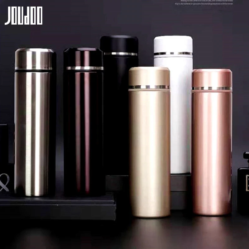

JOUDOO 500ml Vacuum Flasks Thermoses Cup Business Straight Cup 316 Stainless Steel Vacuum Flask Portable Thermal Vacuum Cups