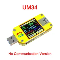 UM34 UM34C для приложения тип-c DC Ток Напряжение зарядное устройство Емкость тестер USB зарядное устройство измеритель мощности текст вольтметр