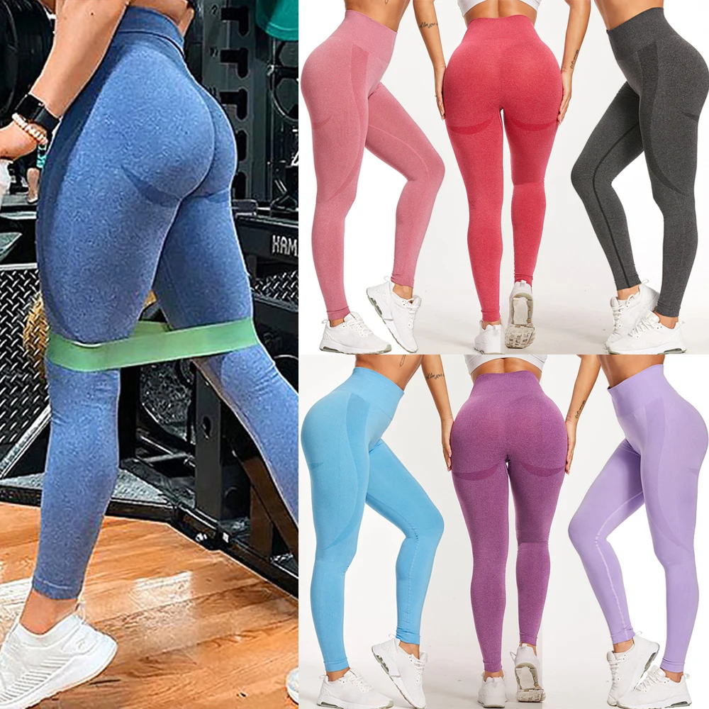 FITTOO Women Seamless Smile Contour Leggings Butt Lift Yoga Pants 