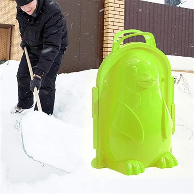 Summer Beach Toy Penguin Sand Mold Sand Maker Outdoor Activities DIY 3D Penguin Shape Playing Snow Snowball Mould Kids Adult Toy