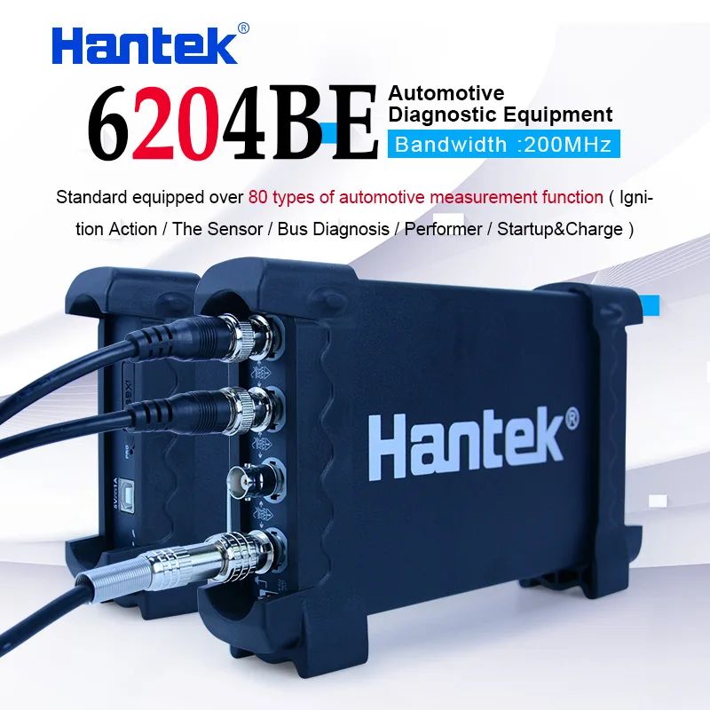 Hantek 6204BE 200MHz Automotive oscilloscope 4 Channels 1Gsa/s Portable USB PC Handheld Digital Osciloscopio Diagnostic-tool | Инструменты