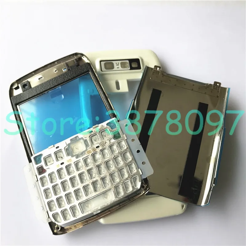 10 шт./партия полный мобильный телефон корпус батарея Крышка для Nokia E71+ английская клавиатура+ логотип