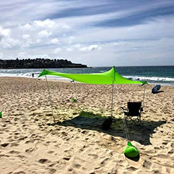 210x210Cm Outdoor Beach Kale Canopy Shade Tent Camping Cool Sunscreen Uv Canopy Portable Camping Fishing Tent