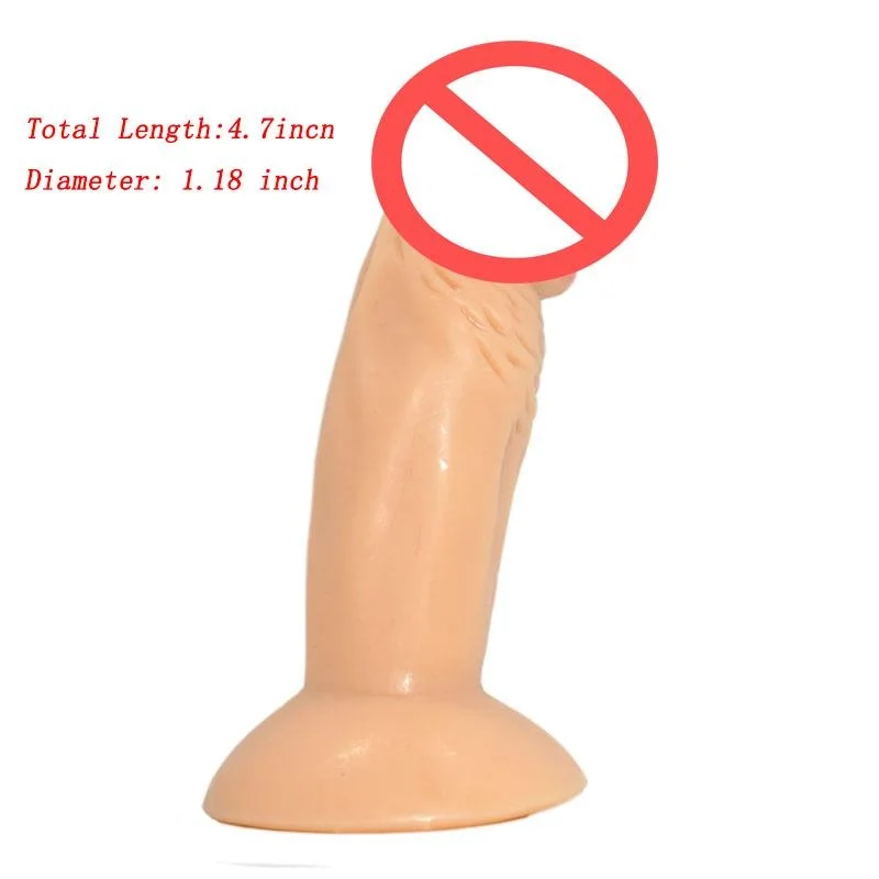 4.7 inch Dildo Realistic Huge Penis Sex production for Woman Silicone Real Rubber Dick Foreskin Big Suction Adult Toy | Красота и
