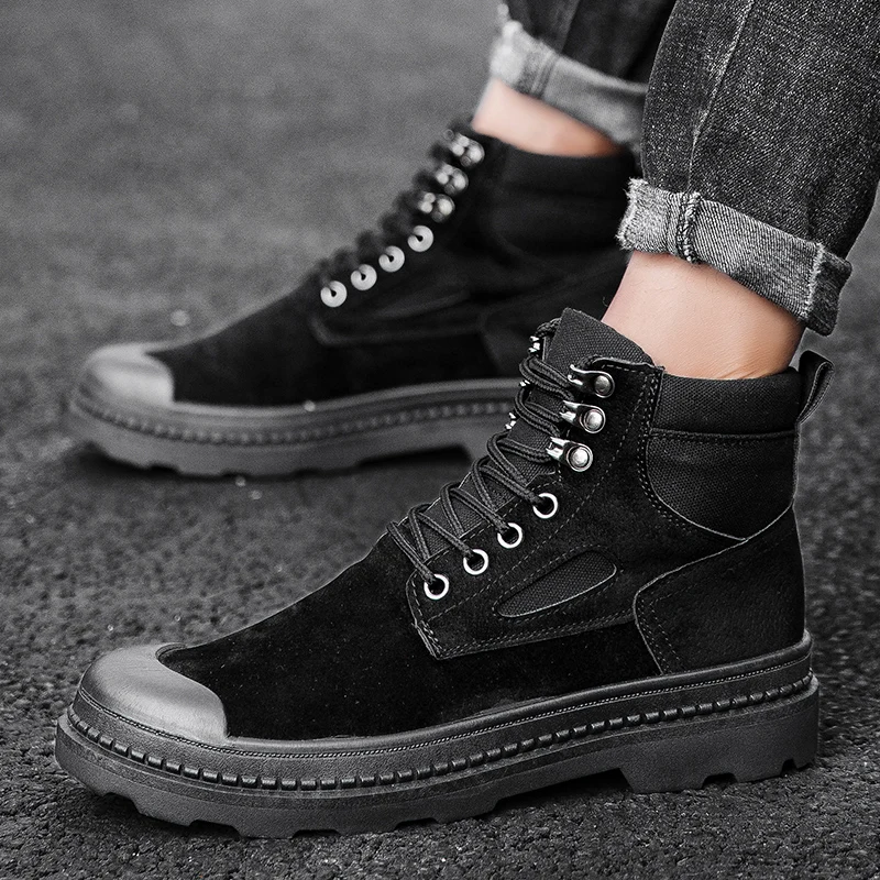 Модные мужские повседневные ботинки; уличные кроссовки martin; ботильоны; zapatillas hombre; мужская кожаная обувь высокого качества; chaussure homme