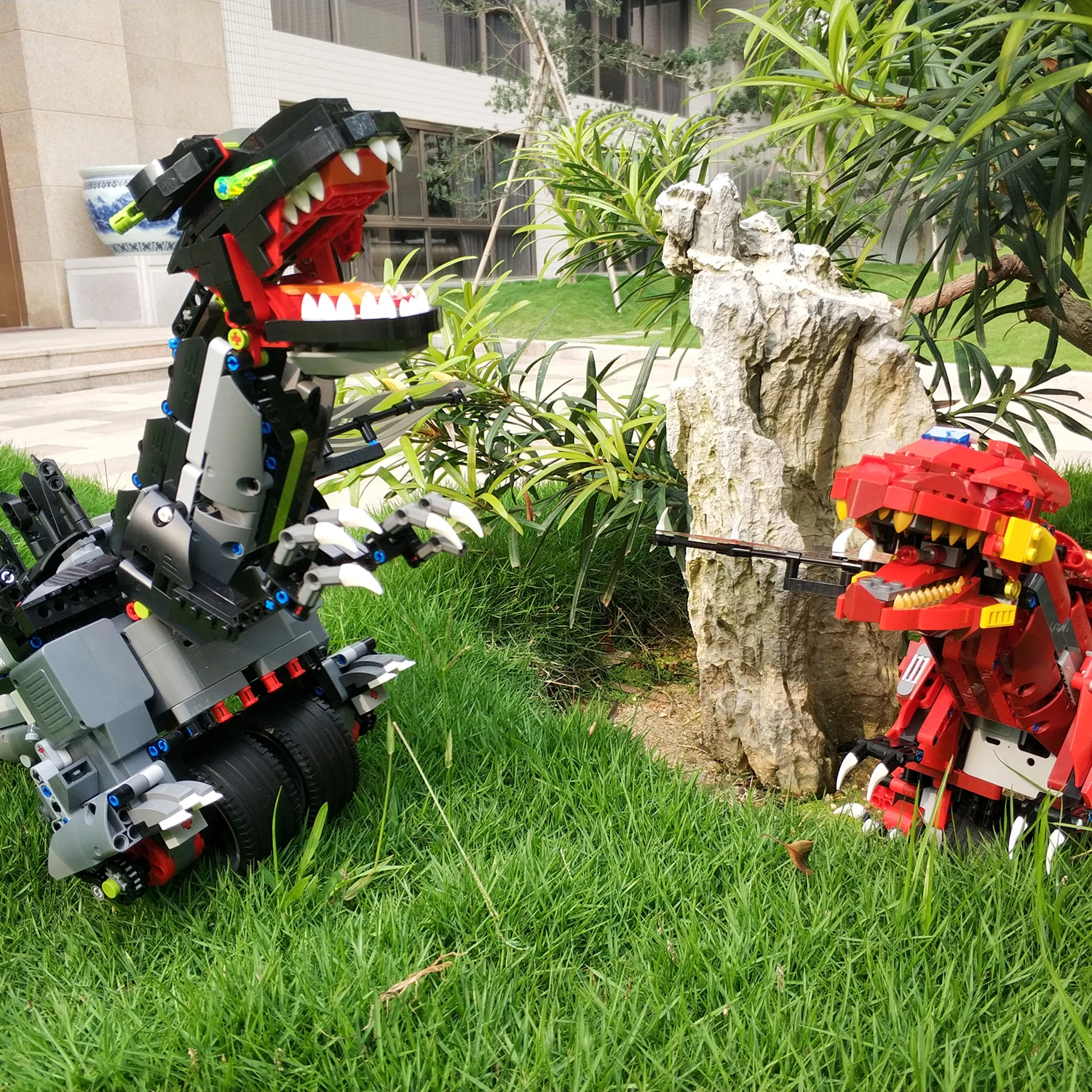 GOOLRC RC Робот строительные блоки робота Обучающие кирпичи стебель игрушки DIY сборка сбалансированное Программирование динозавр робот 2,4 г игрушки для детей