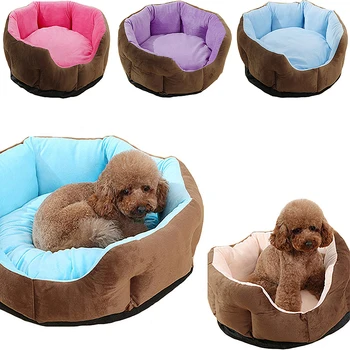 

Kennel Dog Bed Mat Pet Cat Puppy Warm Mat Winter Cozy Nest House Short Plush Nest Mattress For Small Medium Dog Pet Bed Mat 1Pcs