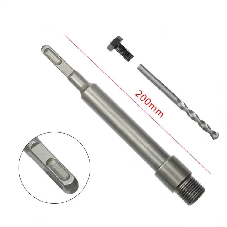 Square handle SDS PLUS 30-160 мм электрическая пила для бетона, полый сердечник, сверло с хвостовиком 110-530 мм, цементный камень, стена, кондиционер, сплав - Цвет: Square handle