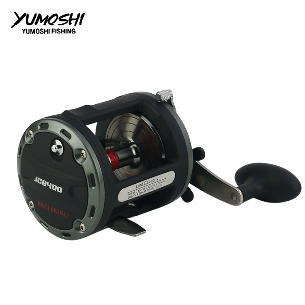 12+1 BB High Speed Cast Drum wheel Fishing Reel Lure Tackle Trolling Boat Saltwater Right Hands Round Reel bait casting JCB