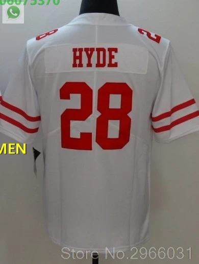 For men А+++ Качественная мужская футболка для взрослых 10 Jimmy Garoppolo 16 Joe Монтана Карлос 28 Hyde 49ers - Цвет: For men