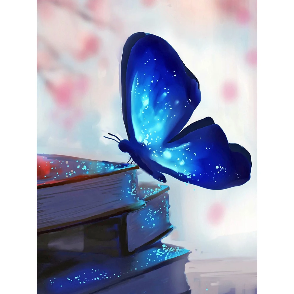 

5D Diamond Embroidery Butterfly Full Square Diamond Painting Animal Pictures Of Rhinestones Diamond Art Beads Wallpaper a1650