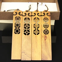 Закладки из красного дерева на заказ Классический китайский стиль творческие подарки студенческие подарки деревянные антикварные закладки подарок на день учительницы