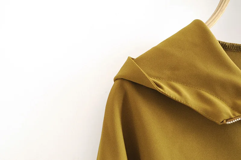 Западный стиль лето и осень Женское платье стиль Daishu-Hoodie Женское пальто с капюшоном
