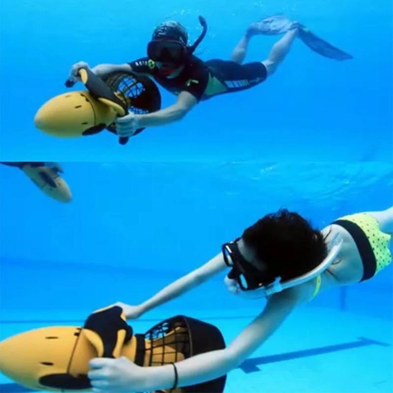 DYK&NX Unterwasser Tauchscooter, Wasserdichter Wasser Propeller Scooter,  300W Bis Zu 6km/h Wasser Propeller, Elektroroller Wassersport, Board  Schwimmen Ausbildungshilfe für Anfänger : : Sport & Freizeit