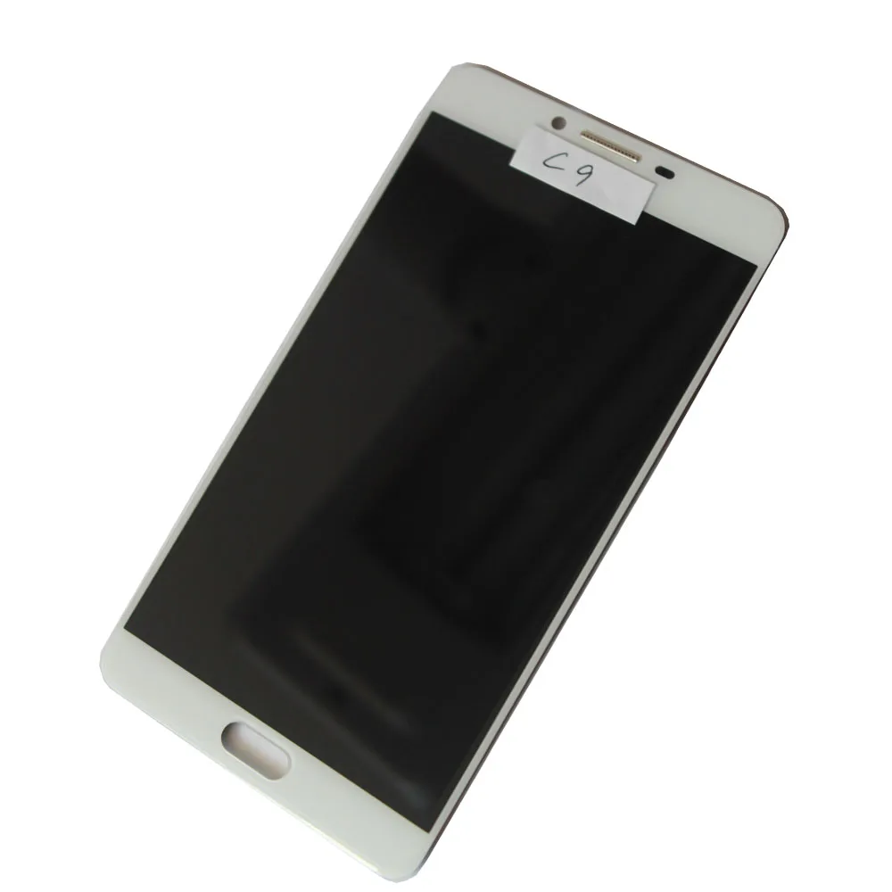 Сенсорный ЖК-экран дигитайзер для samsung Galaxy C9 Pro C9000 - Цвет: Белый