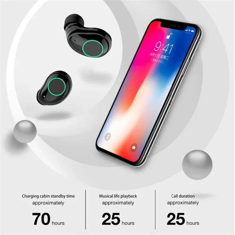 X23 Bluetooth Earphones TWS Dual Handle 5 0 for Apple iPhone 6S 6 Plus 7 8 X SE 5S 5 7plus 8plus Music