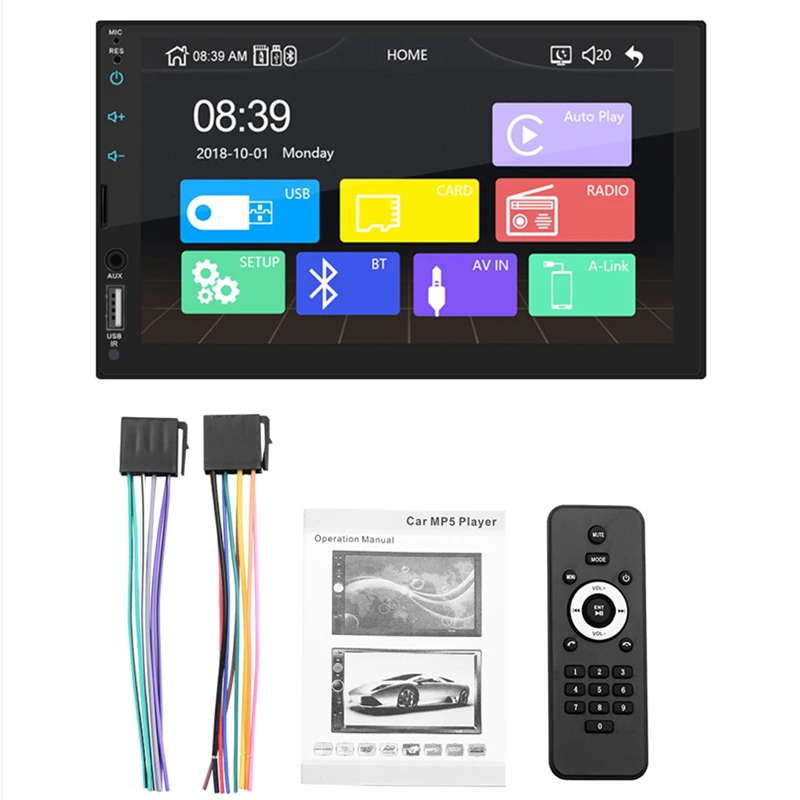 

7Inch 2 Din Car Radio Autoradio For Android Car Multimedia Double Din Player MP5 Auto Radio Coche Touch Screen Multimedia Player