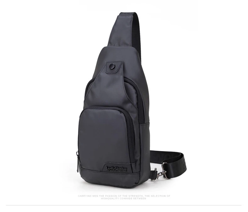 Men Chest Bag Multifunction Oxford Casual Headphone Cable Outlet Fashion Crossbody Bags For Men Single Shoulder Bag New
