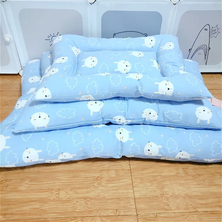 Blue rabbit Зимнее одеяло для домашних животных милые коврики для сна с принтом корзина для щенков подушка для кровати для больших средних и маленьких собак и кошек складная подушка для домашних животных Cama Perro - Цвет: Blue rabbit