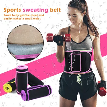 

Athletics Waist Abdomen Belt Trainer for Fast Weight Loss Adjustable Slimming Belt FH99