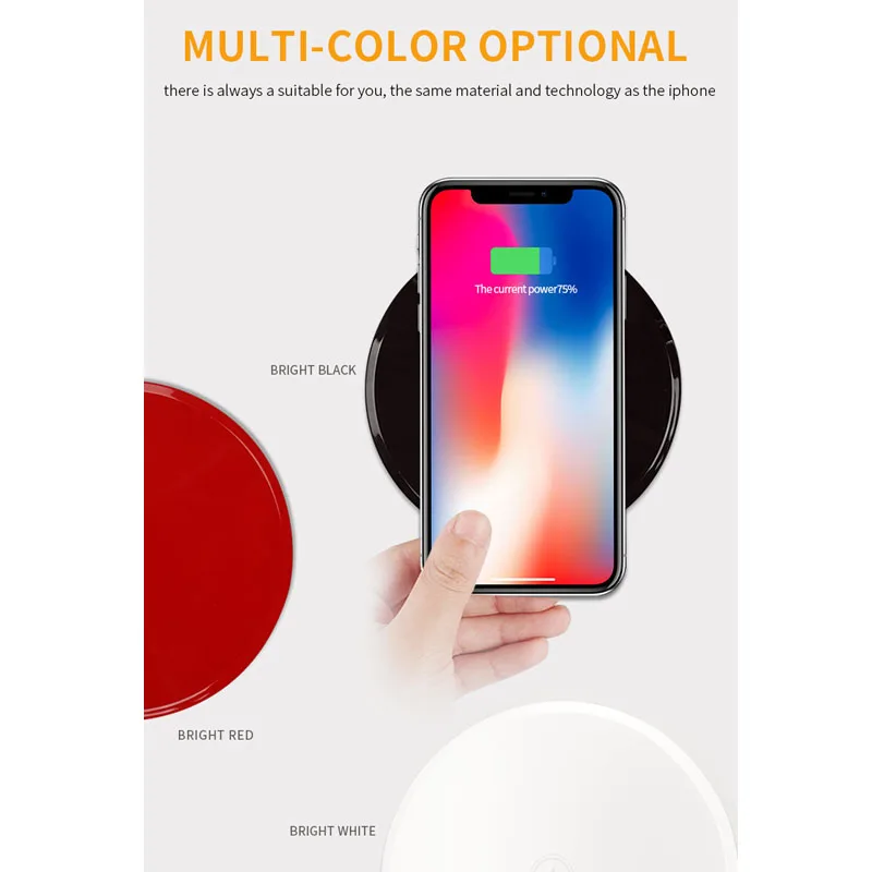 Умное зарядное устройство для samsung, Android, huawei, iPhone яркий диск, водонепроницаемый, беспроводной, быстрая зарядка+ мини зарядная Плата USB