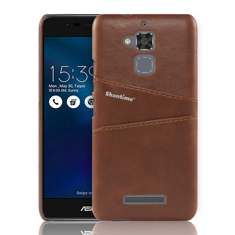 Роскошный чехол-кошелек из искусственной кожи для Asus Zenfone 3 Max ZC520TL, сумка для телефона, чехол для Asus Zenfone 3 Max 5,", Чехол с отделениями для визиток - Цвет: BROWN