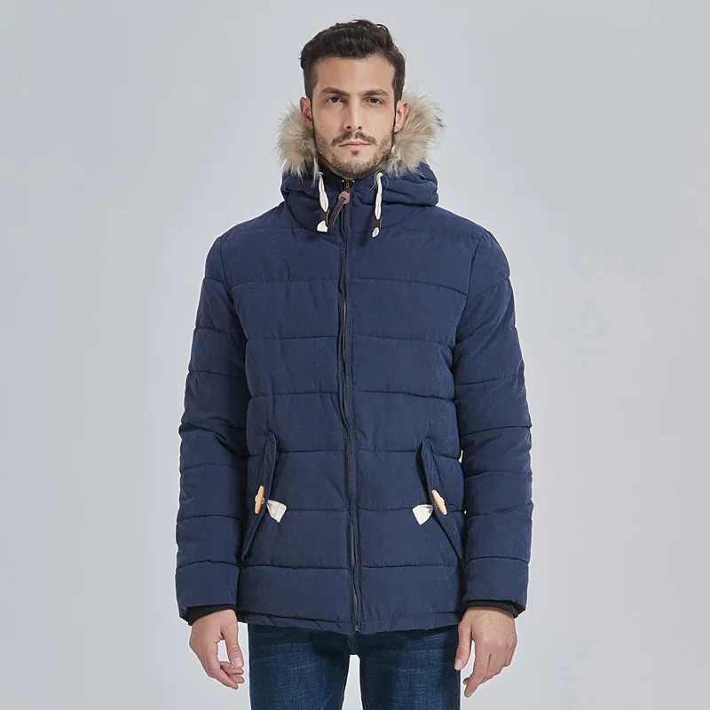 

New Winter Warm 2019 Man Casual Comfortable Fashion Solid Long Winter Coat Jacket Three Colors M-XXL Wholesale MWM555