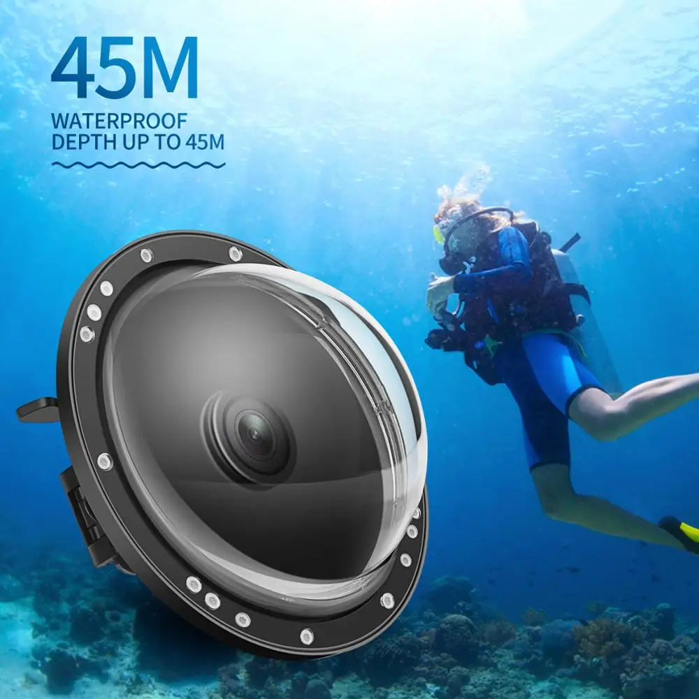 Купольный водонепроницаемый чехол для экшн-камеры DJI OSMO 45 м 1 97 дюйма | Электроника
