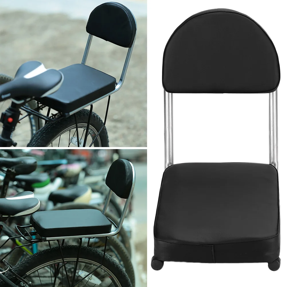 Black Велосипед пилотируемый горный багажник велосипеда спинка заднего сиденья утолщенная полка велосипед - Цвет: Black