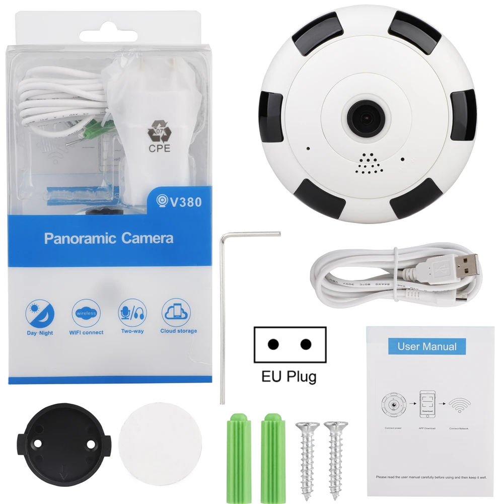  1080P 960P HD 360 Gradi Panoramica Wifi Della Macchina Fotografica Senza Fili del IP di Wifi Della 