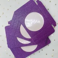 Purple square box Пустая коробка для ресниц, квадратная коробка для ресниц, индивидуальная торговая марка, цена - Цвет: Purple square box