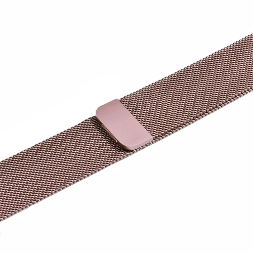 Ремешок для часов, Миланская петля, ремешок для apple watch 5/4/3 apple watch band 44 мм 40 мм, 42 мм, 38 мм, версия наручных часов iwatch из нержавеющей стали тканый магнитный ремешок для часов - Цвет ремешка: pink gold