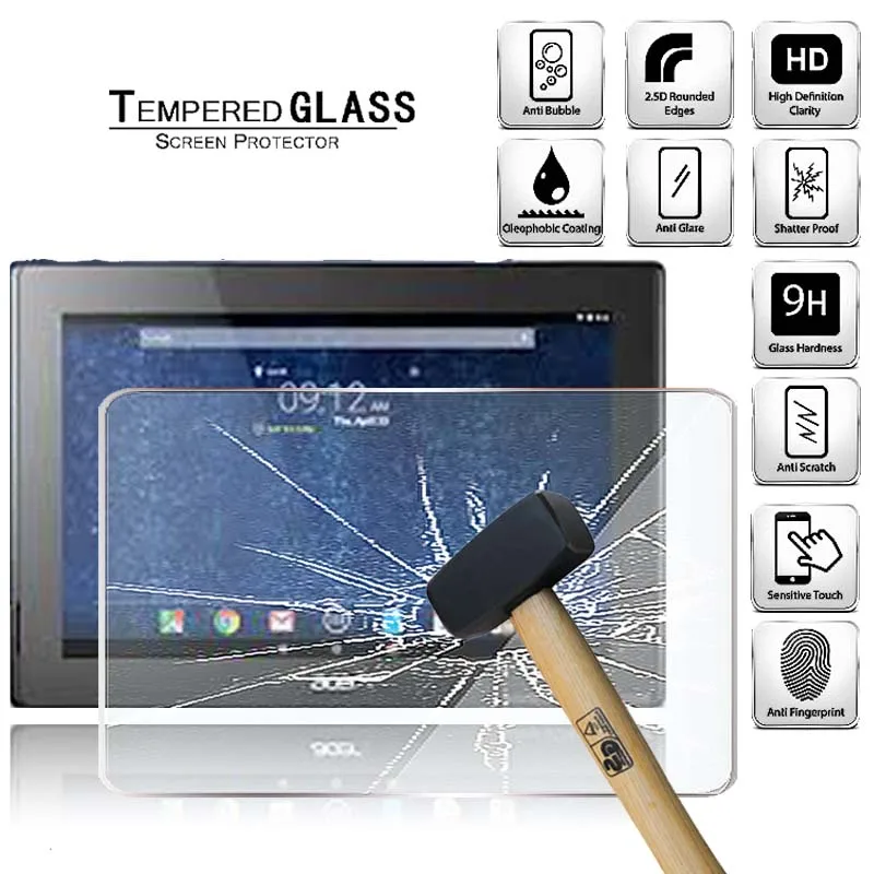 

Tablet Tempered Glass Screen Protector Cover for Acer Iconia Tab 10 A3-A30 10.1" Anti-Screen Breakage Tempered Film