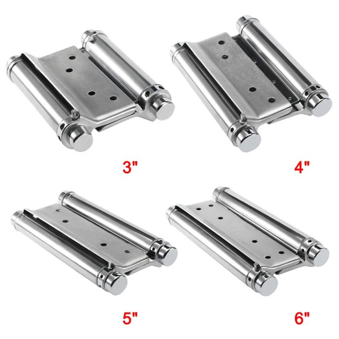 Hot 2 Pcs Stainless Steel Double Action Spring Door Hinge Durable for Cafe Bar Saloon LSK99
