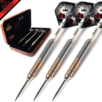 

3pcs/set CUESOUL 23g 25g 27g Steel Tip Darts Set with Dragon Dart Shafts and Higt Quality Case