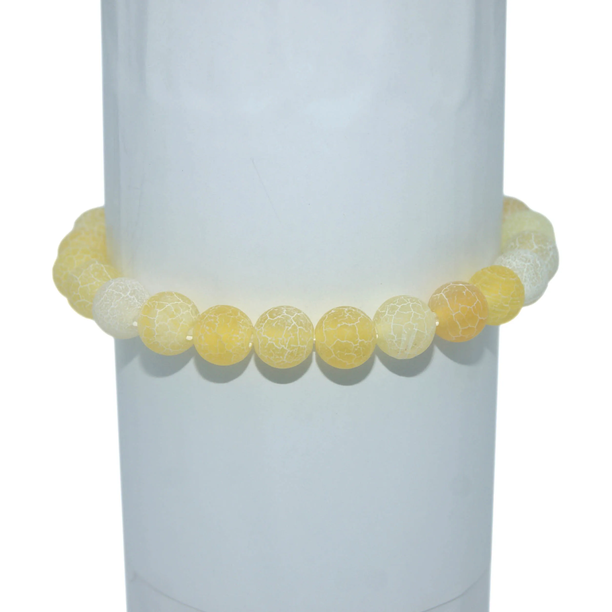 Yellow agate 6 8 10 мм бусины из натурального камня Агаты тигровый глаз хрустальные Нефы Парные браслеты для женщин и мужчин Йога браслет Femme - Metal Color: Yellow agate