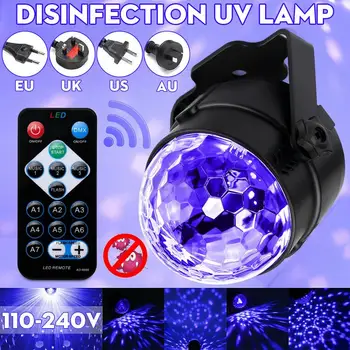 

Disinfection UV Lamp ABS Home Room LED Ultraviolet Sterilizing Lights Integrated Design Temperature Protection Smart Home