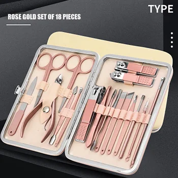 

Stainless steel nail clipper manicure set Manicure tool Nail clipper set Leather nail clipper set nail clipper set dog nail clip